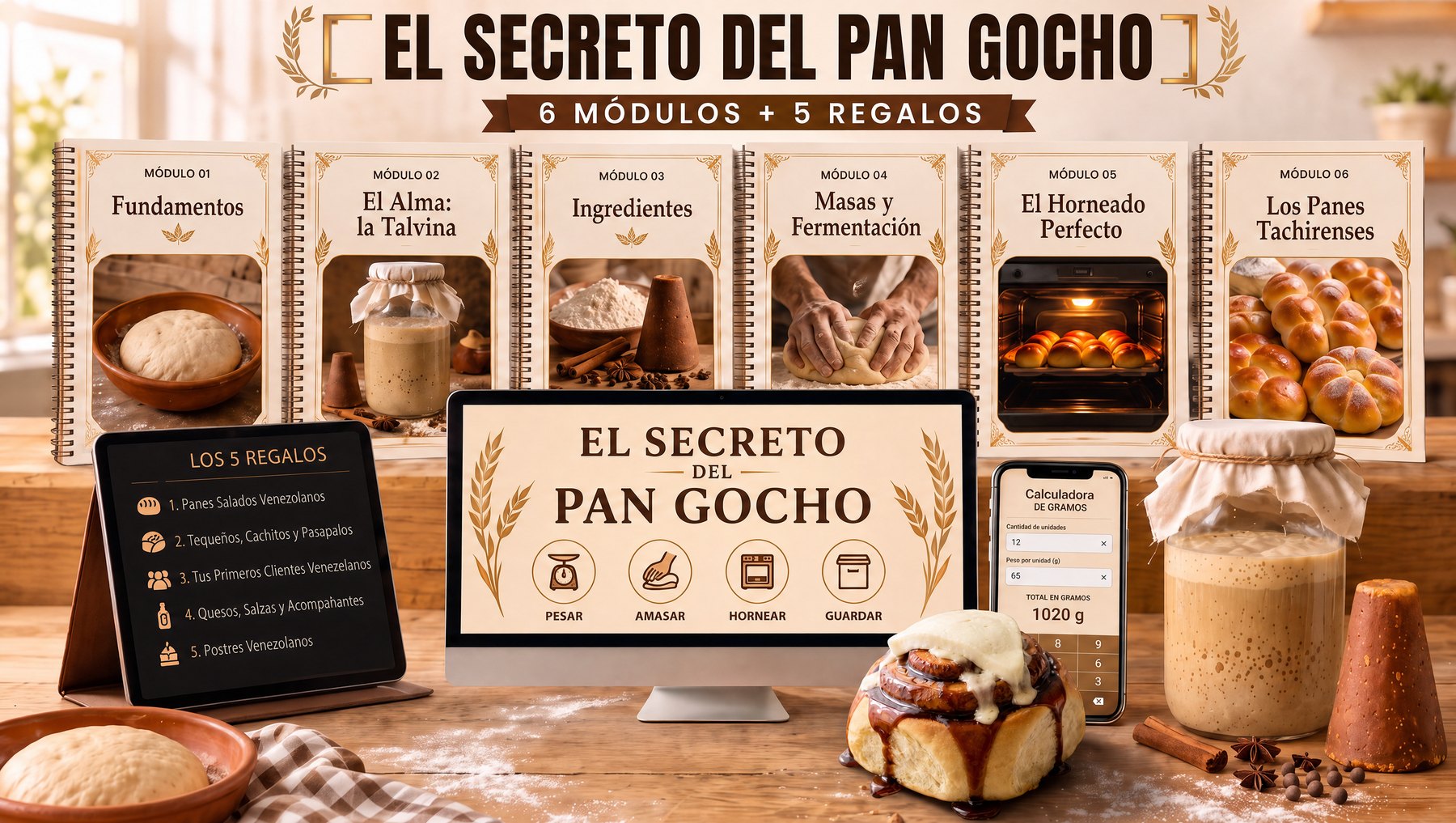 El Secreto del Pan Gocho — 6 módulos, 5 regalos y la app